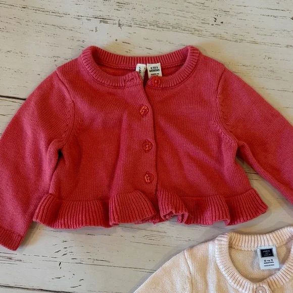 Janie and Jack Girls' Pink Cardigan Set - Picture 2 of 6
